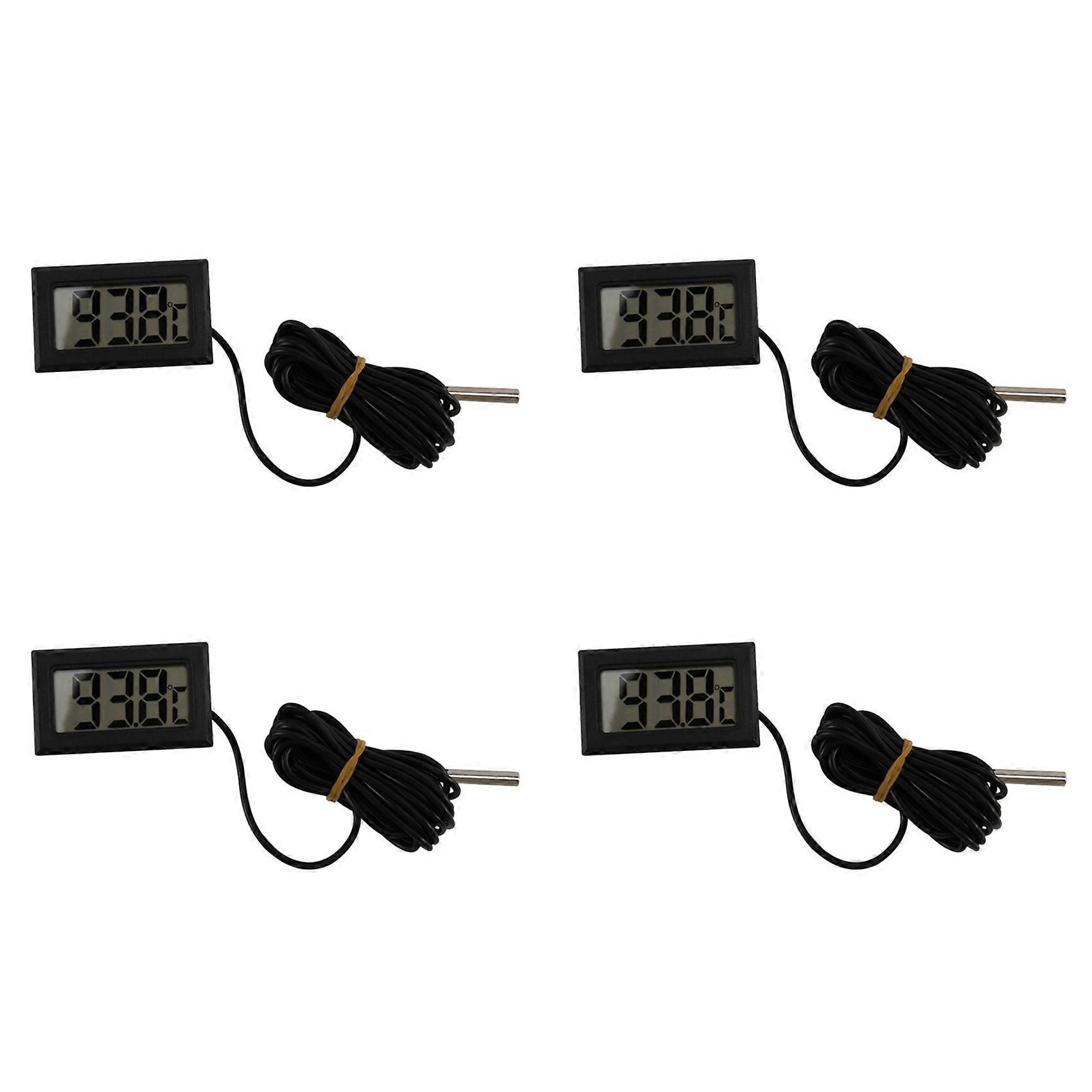4X LCD -40 Degrees Celsius + 110 Degrees Celsius Temperature Measuring Instrument Temperature Gauge, 2 Meter