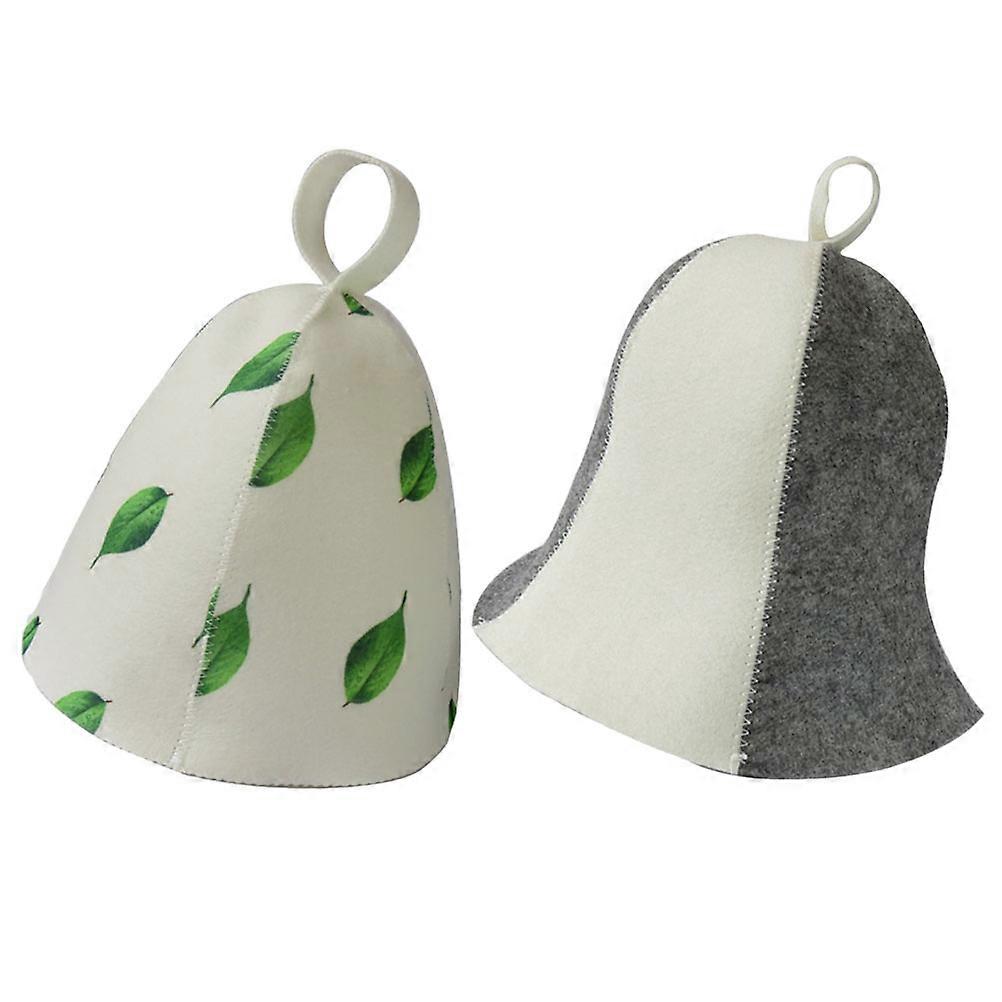 Assorted Color Sauna Hat Felt Bath Hats for Sauna 4Pcs Pack