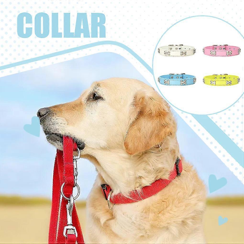Stylish Dog Collar With Adjustable Buckles And Easy-to-clean Bone Shaped Dog Collar Collar For Dog