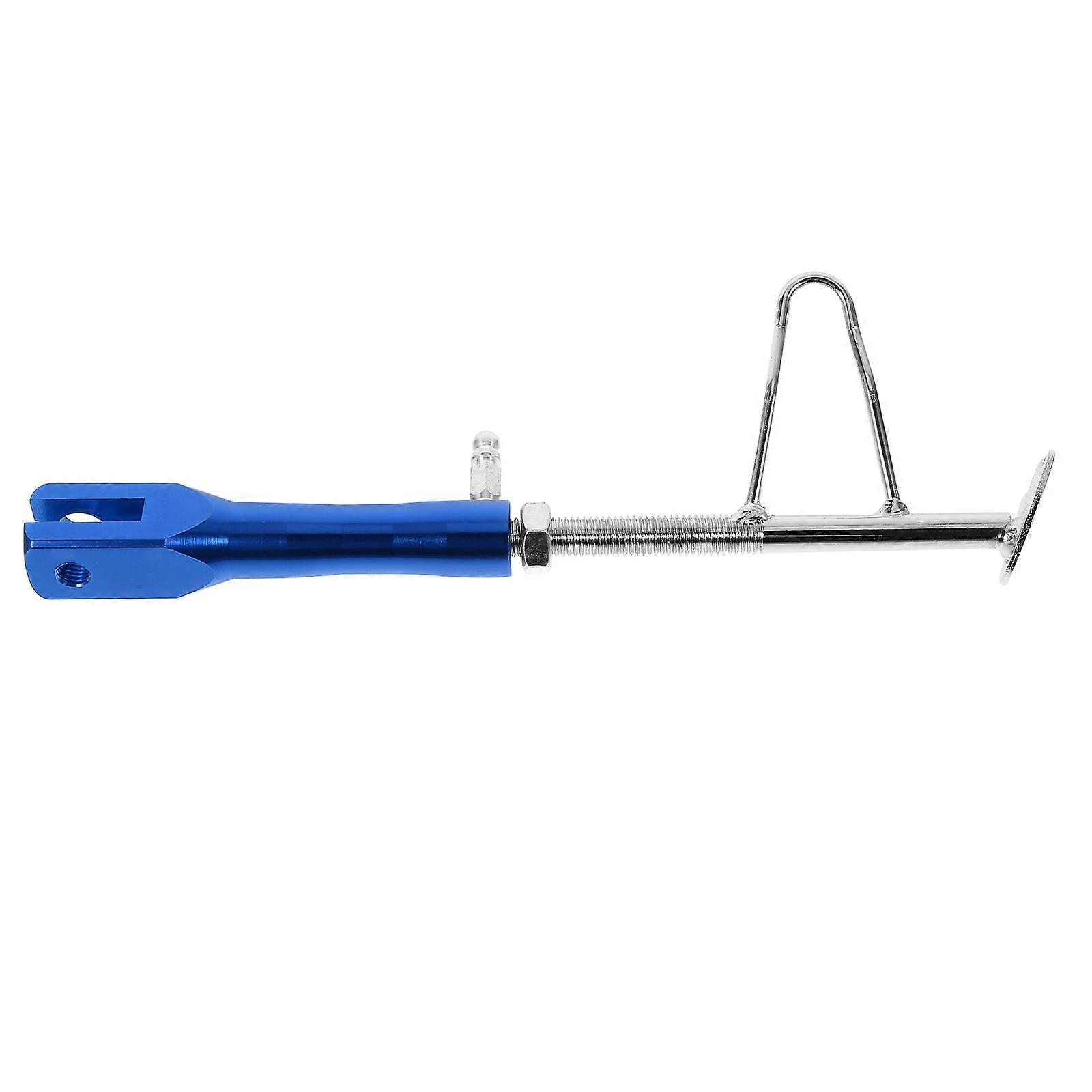 Motorcycle Side Kickstand for Reliable Support Metal Blue Accessory