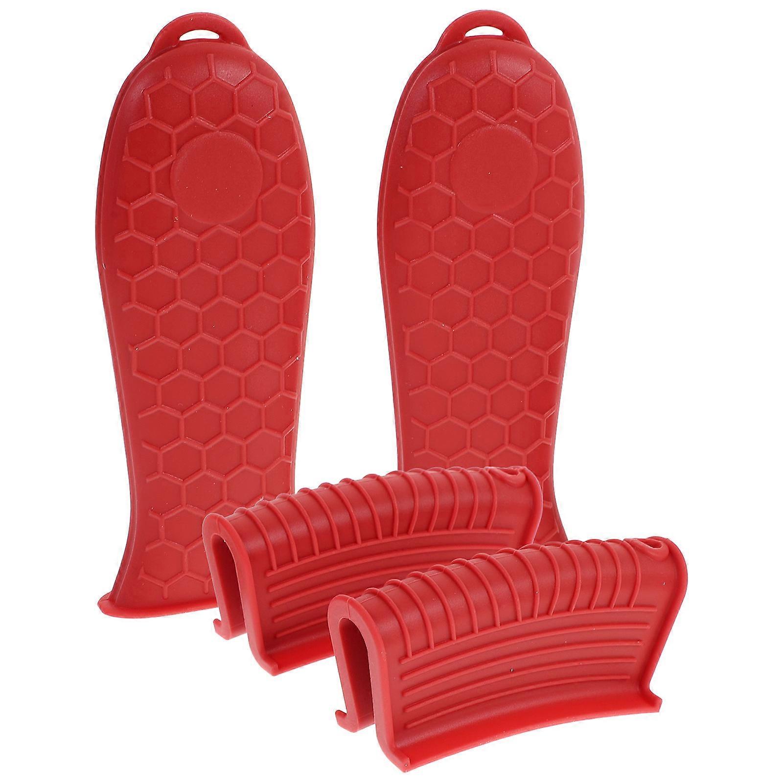 Cookware Sleeve Silicone Heat Resistant for Protection Use 4Pcs Set