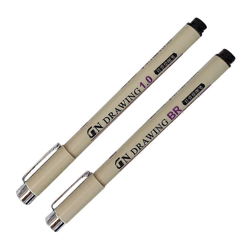 Drawing Pen Needle Pen for Writing 2Pcs Smooth Precise Sketching Tool