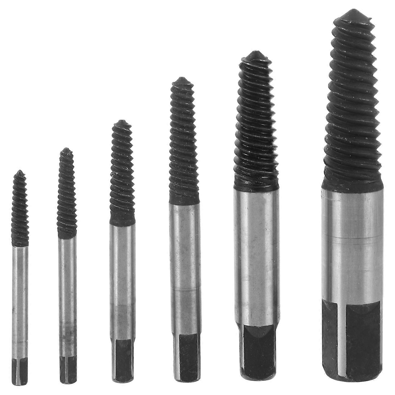 Metal Screw Extractor Set for Damaged Screws 6Pcs Versatile Tool