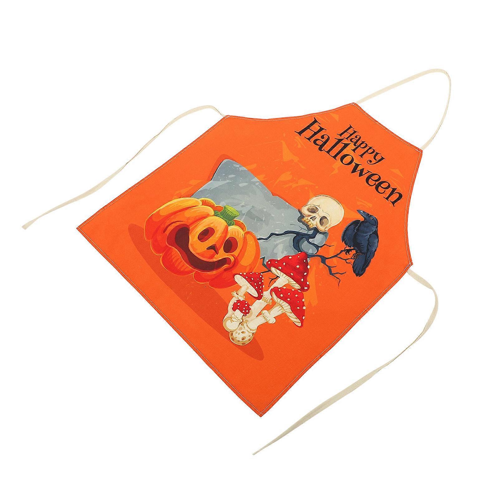 Halloween Pumpkin Apron for Cooking Use with Polyester Fabric