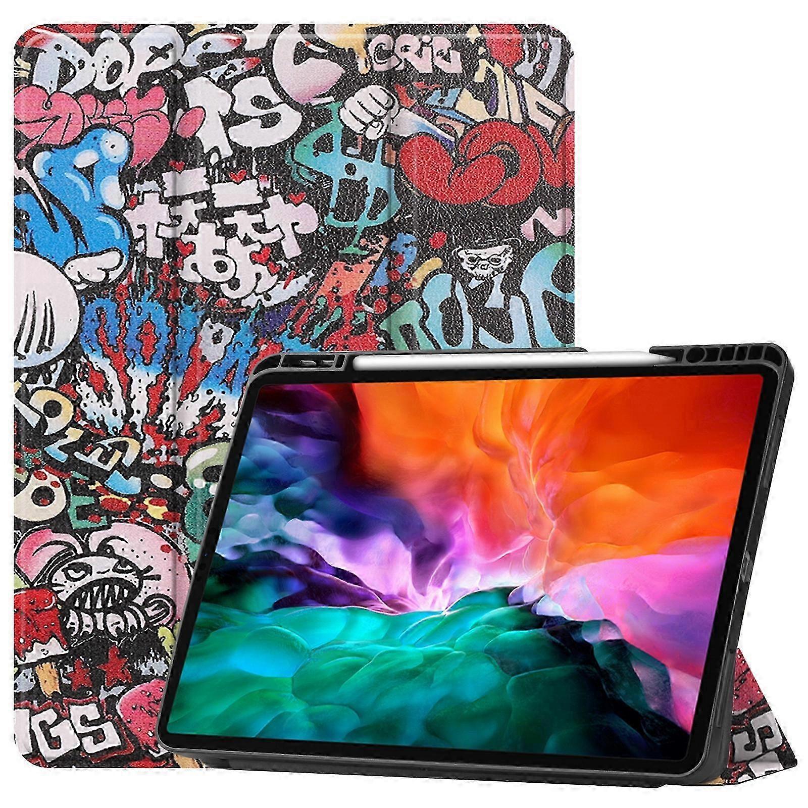2026 Colored Drawing PU Case For iPad Pro 12.9 2022 / 2021