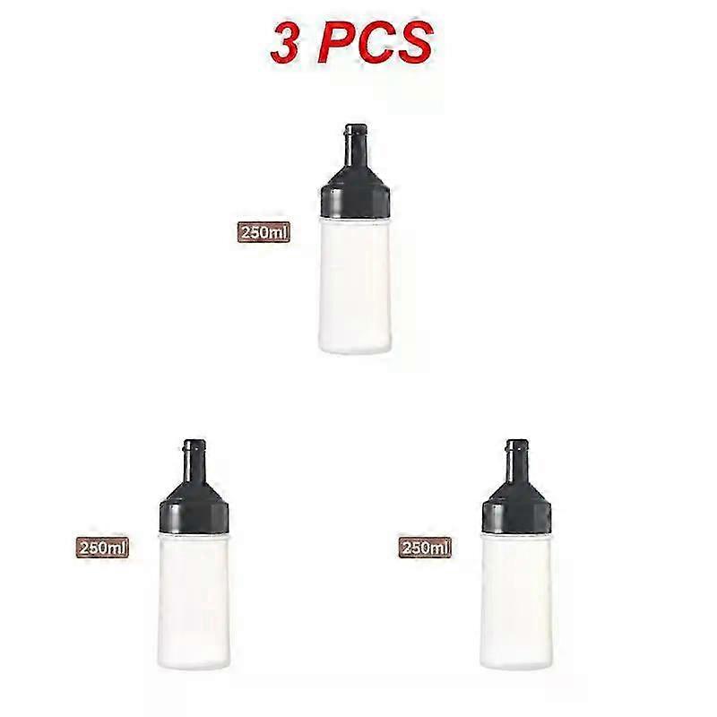 Oil Spray Bottle with Precise Squeeze Control, Leakproof Plastic Sauce Bottle for Kitchen BBQ
