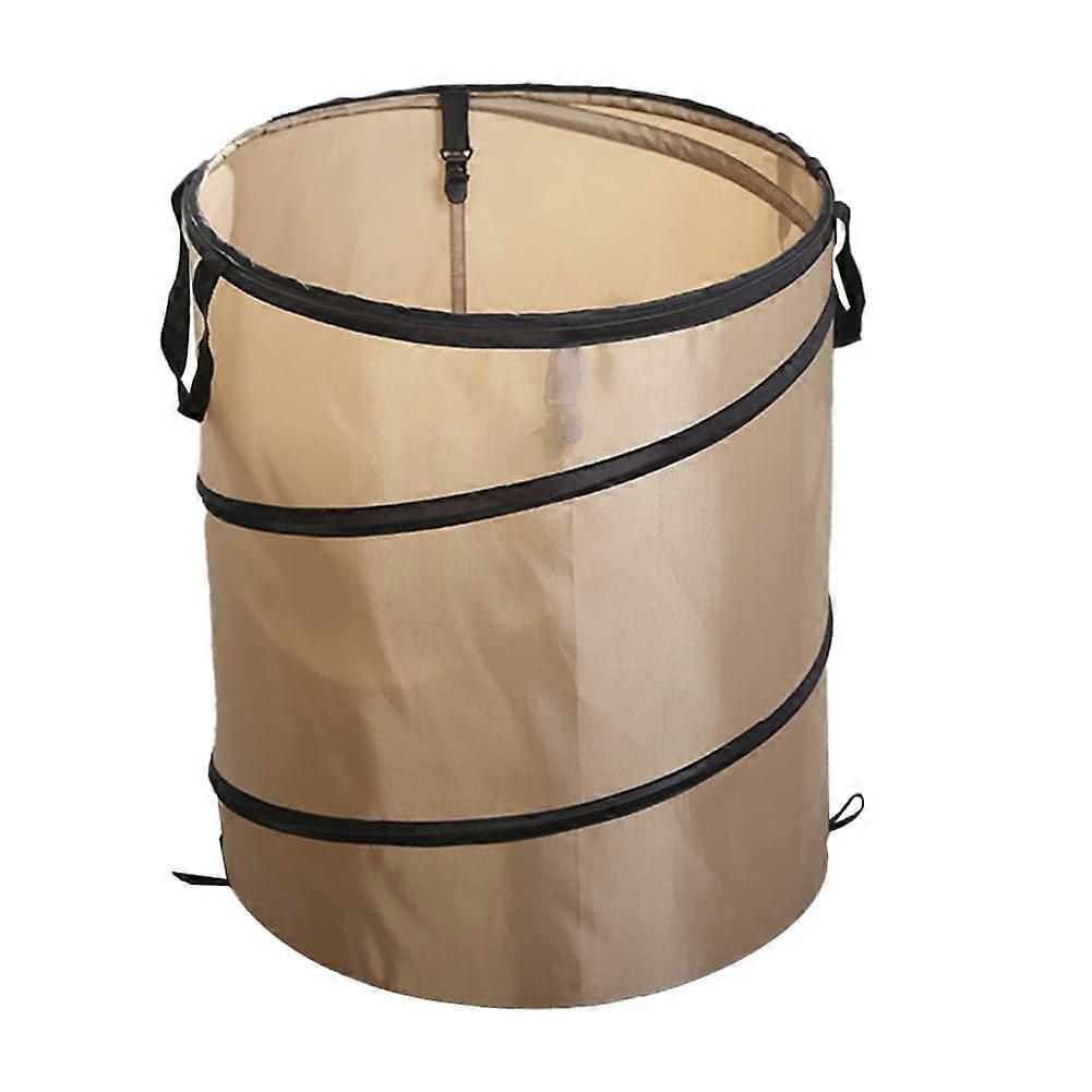 Foldable Laundry Basket with Handles Collapsible Storage Bin for Clothes Lawn Leaf Waste Camping
