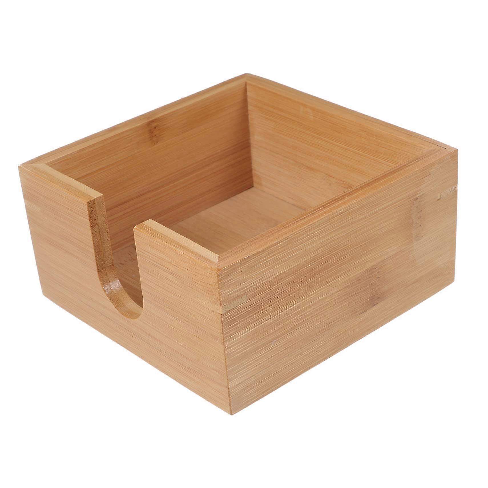 Bamboo Napkin Holder with Decorative Design for Kitchen Dining and Versatile Storage Use