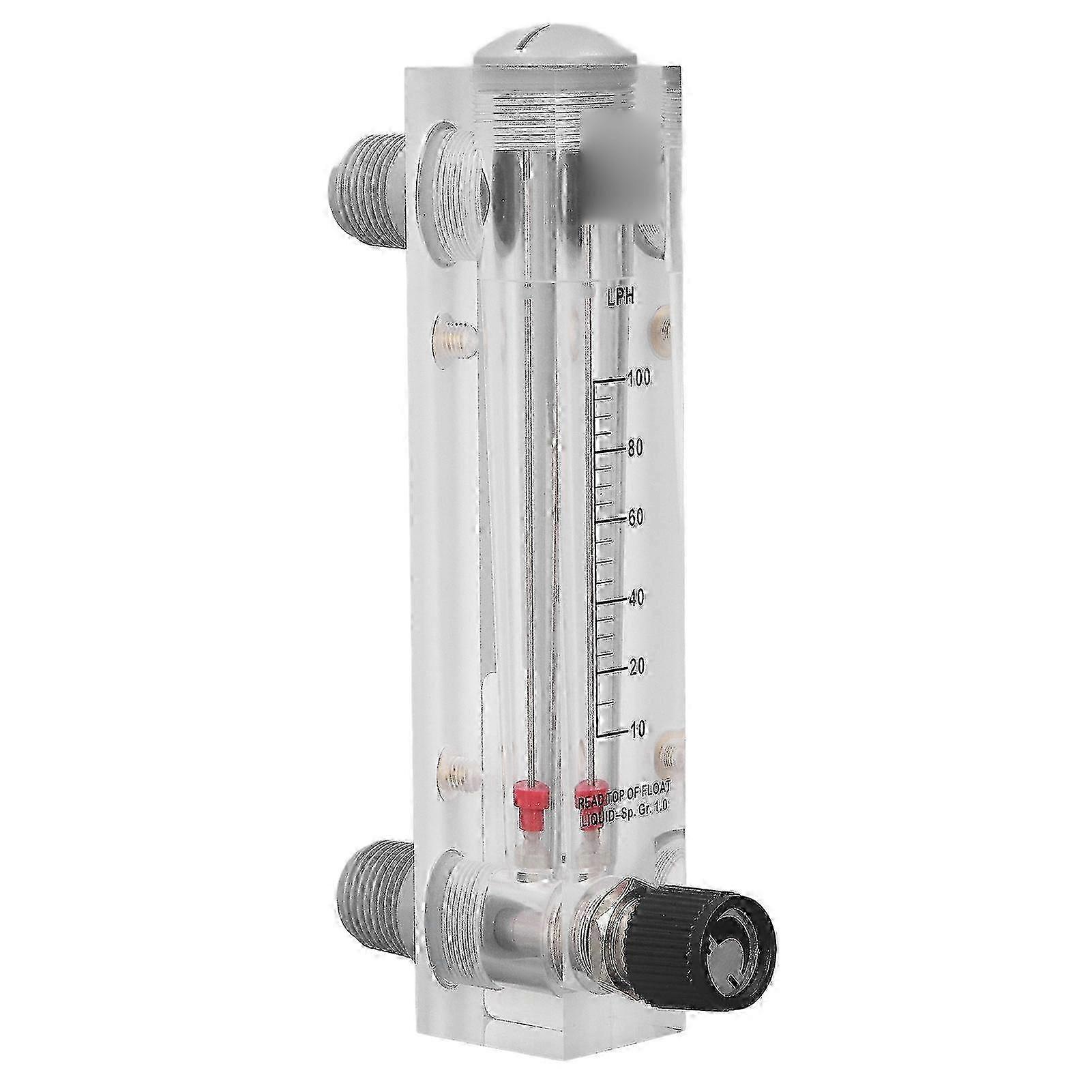 Liquid Flow Meter Adjustable Panel High Accuracy 10100LPH Acrylic Water Flowmeter ympc