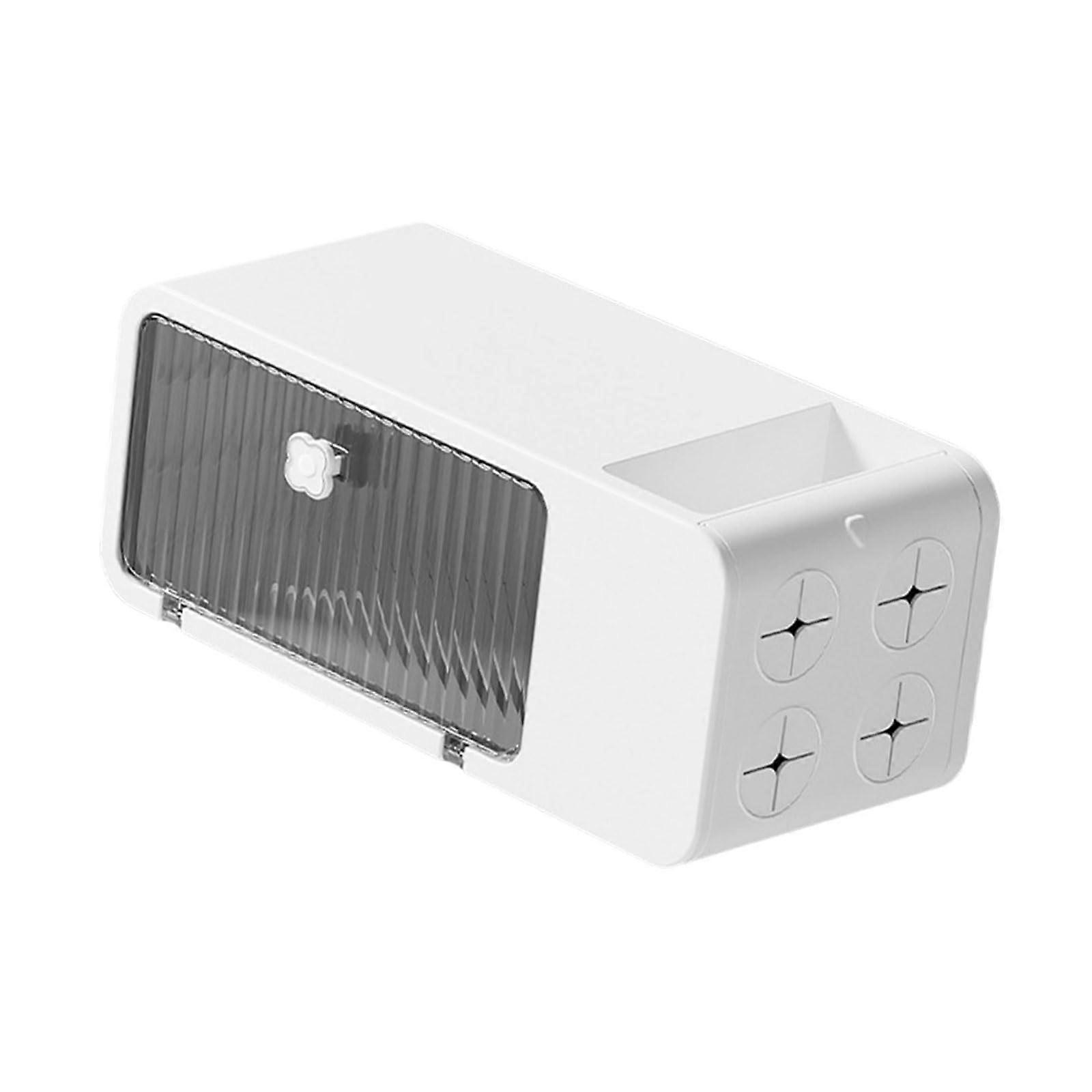 Wall Mounted Tissue Box Dispenser with SpaceSaving PP Design for Home Office Bathroom and Kitchen