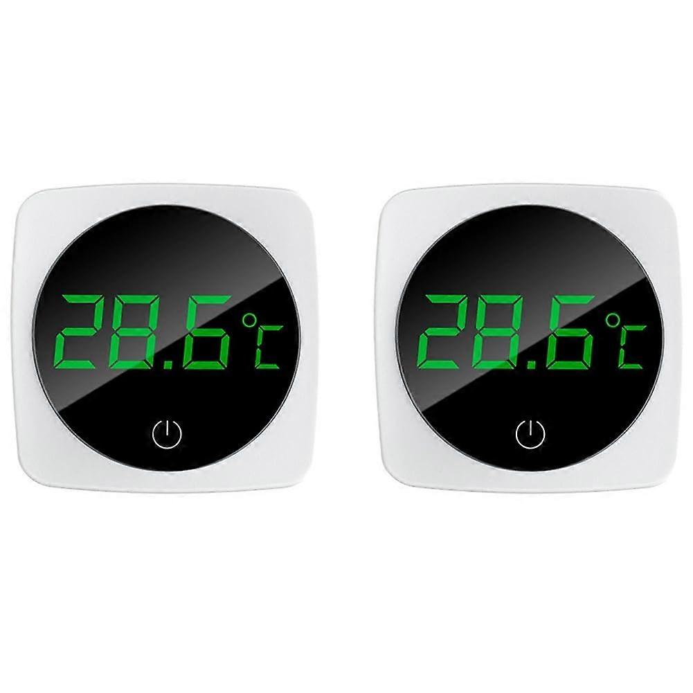 Wireless Aquarium Thermometer 2Pcs with Touch Screen LED Display and Long Battery Life