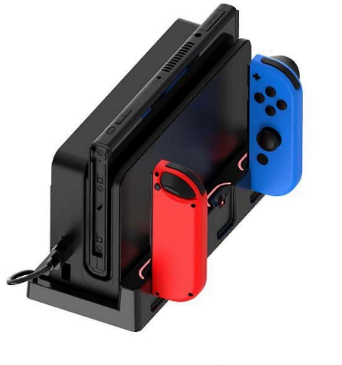Charging Dock for Nintendo Switch JoyCon (4 Controllers) with Overcharge Protection and LED Indicator