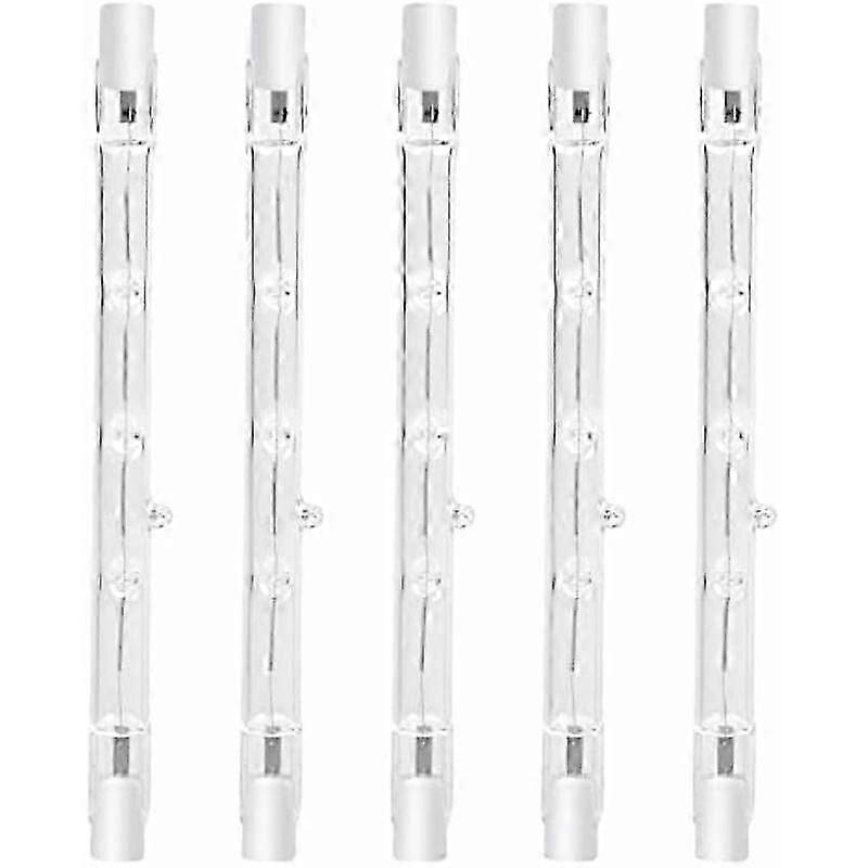 100W R7s Dimmable Halogen Bulb, Warm White Spotlight (5pcs)