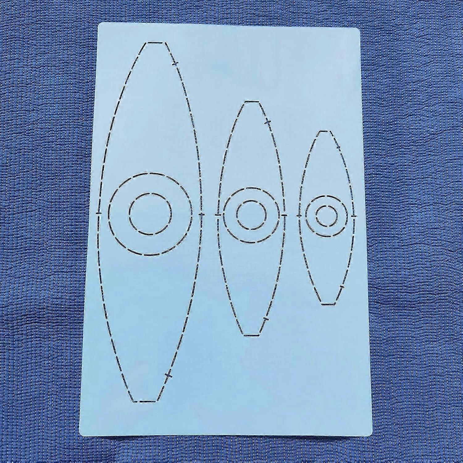 Classic Plastic Embroidery Templates Multifunctional Sewing Patchworks Template for Houshold