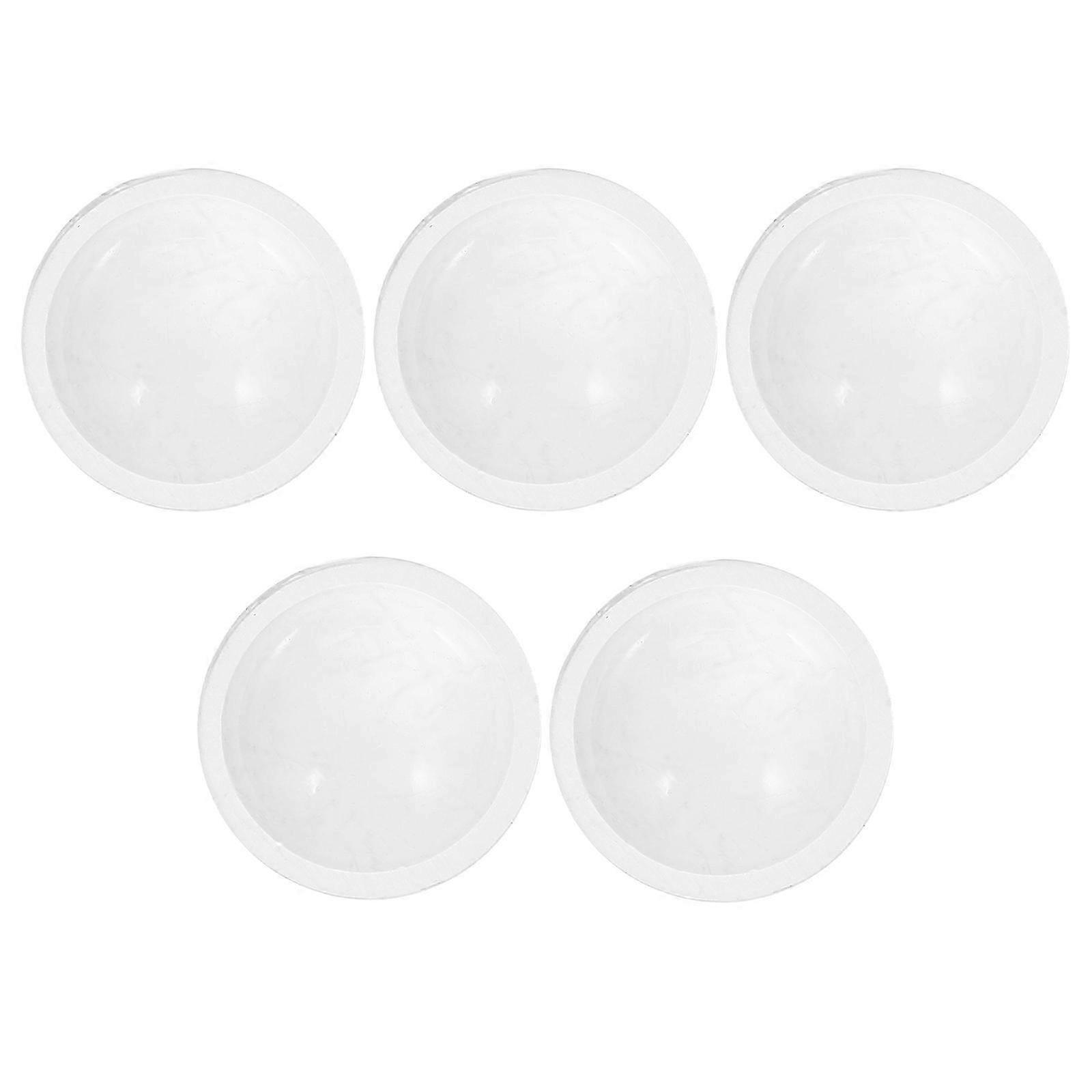 LED Optical Convex Lens for Flashlight Use 5Pcs Transparent Accessory