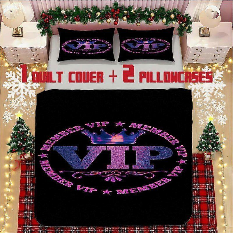 VIP Style Soft Printed Bedding Set Polyester Fabric Decorative & Warm