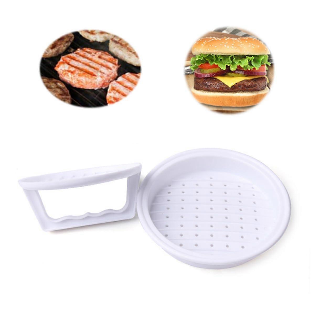 Hamburger Press with Adjustable Patty Thickness, Uniform Portion Control, Microwave and Dishwasher Safe