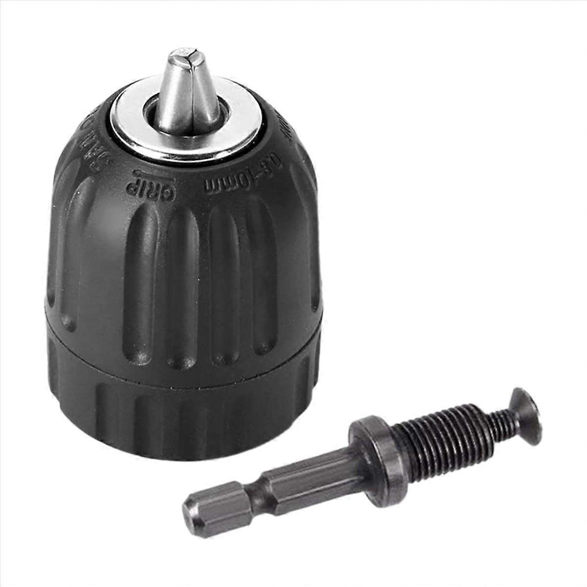 2 Stück Handfester Bohrfuttersatz 10mm mit Adapter Hardware Tools