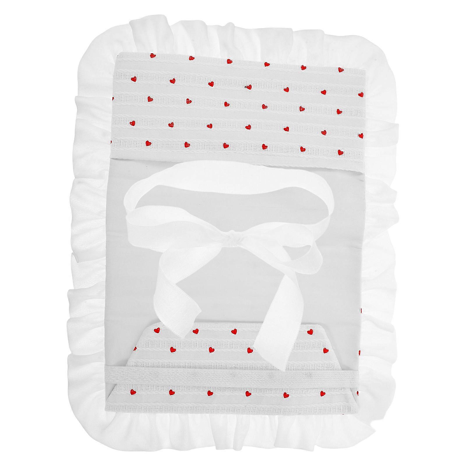 Cloth Book Cover Sleeve with Bow Lace 2Pcs for Text Notebook Protector