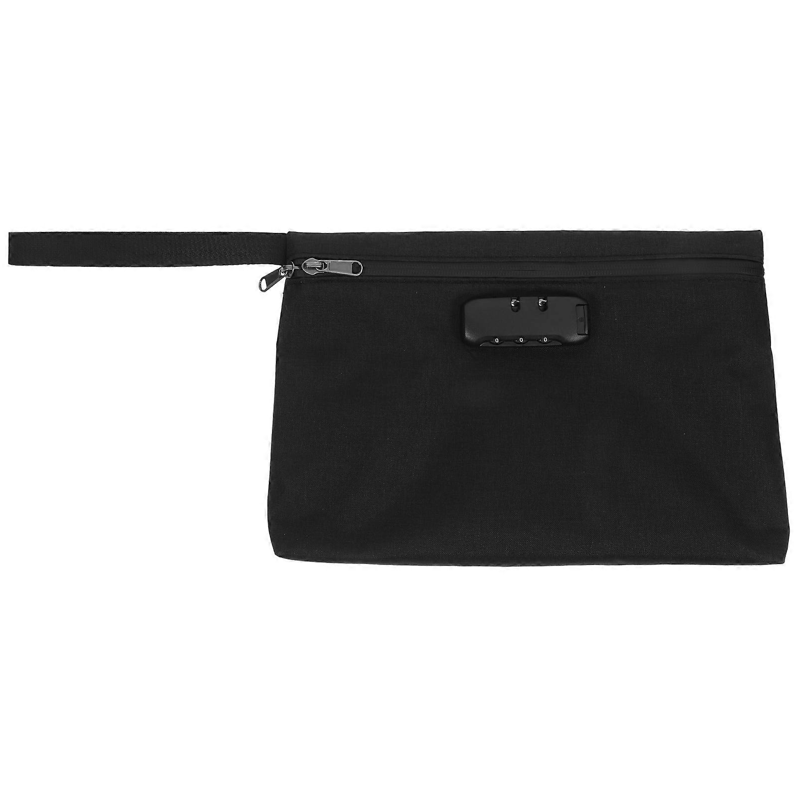 Lockable Document Bag for Travel with Splashproof Design 2Pcs Storage Pouch