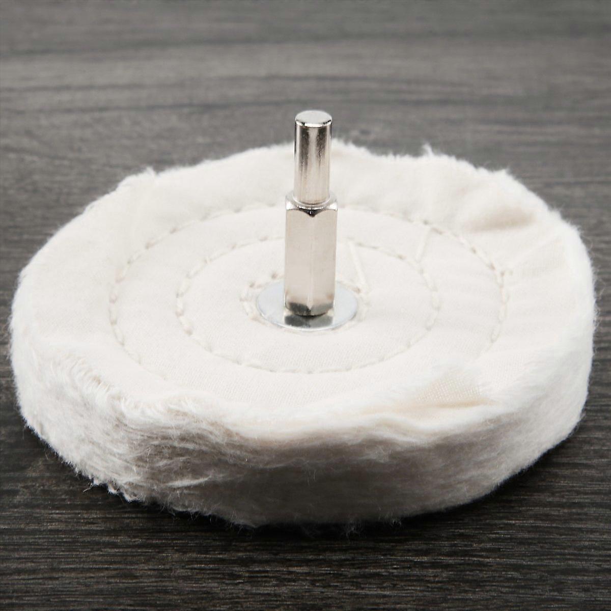 Almofada de polimento de pano de 4 polegadas e 100 mm para furadeira elétrica/bateria, polimento e lixadeira