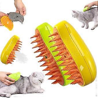 Cat Steamy Brush, 2024 Cat Steam Brush For Hair Cleaner, Cat Brush With Steam, 3-in-1 Steam Brush For Cats, Self Cleaning Steamy Cat Brush