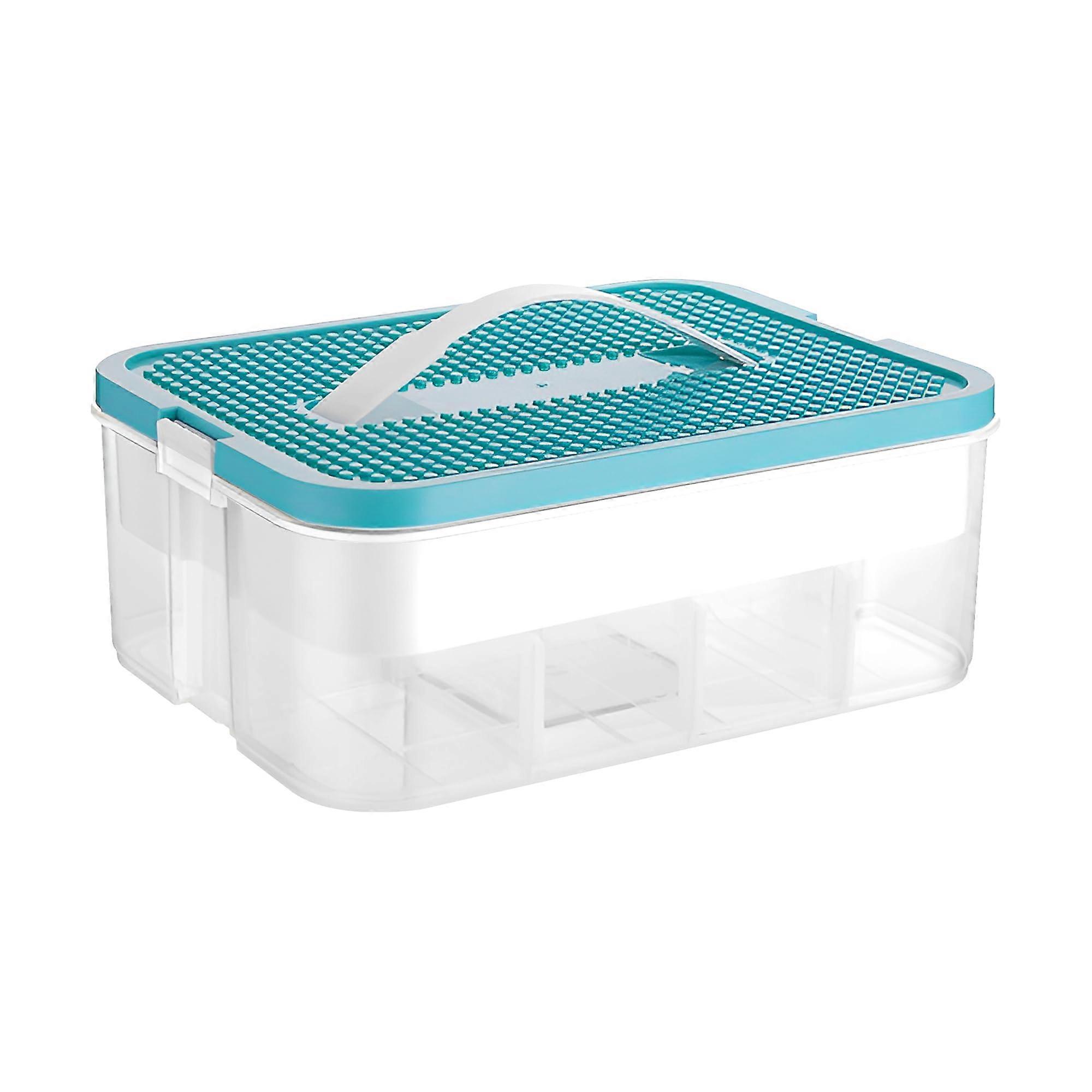 Clear Round Storage Box, Stackable Plastic Container for  Small Parts, NonToxic and Water Resistant