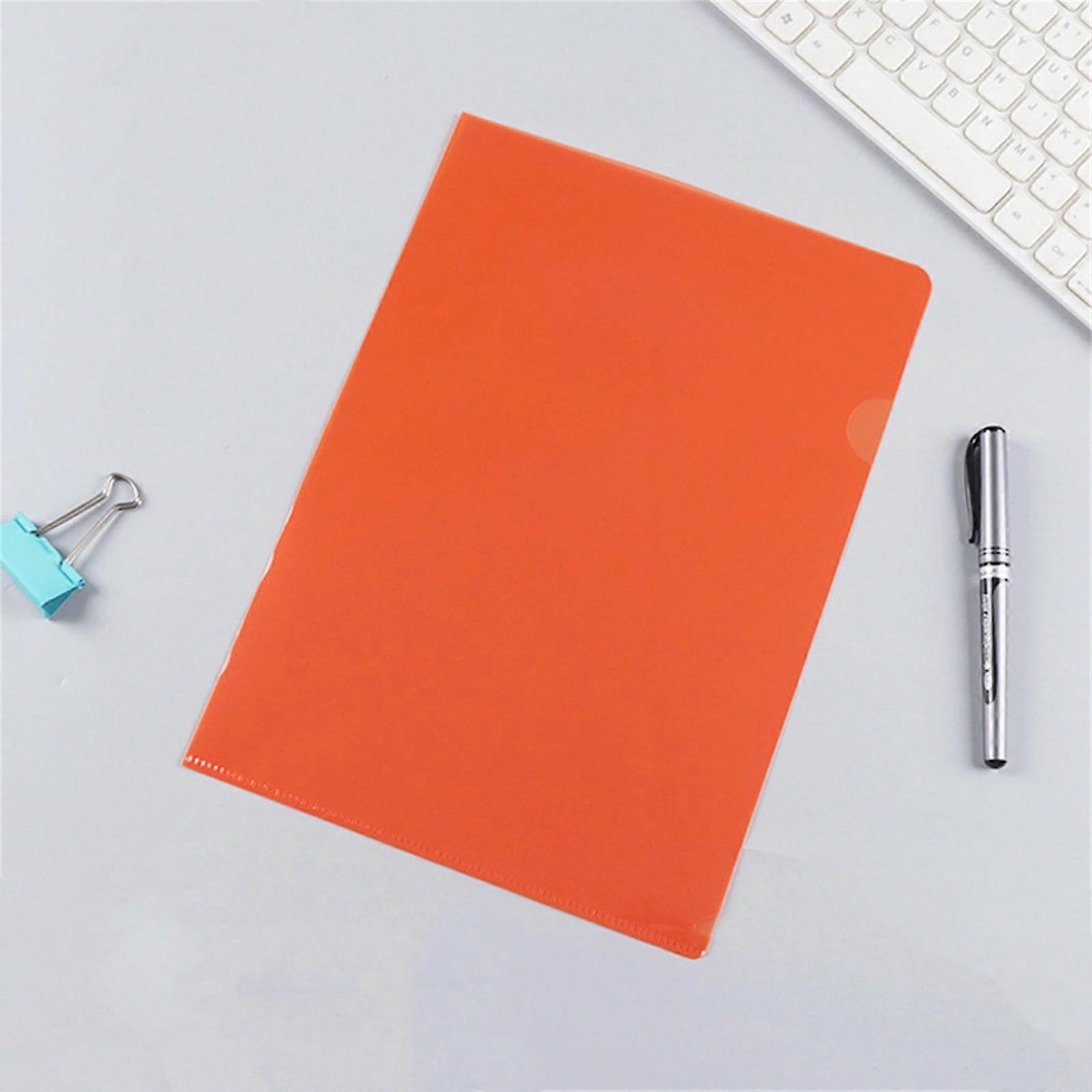 L Type Clear Plastic Folders, Transparent A4/A5 Document Sleeves for Project Presentation