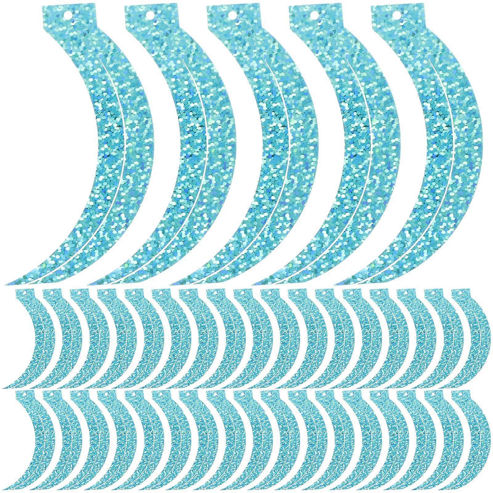 100pcs Sickle Shape Loose Sequins Decorative Sequins Shiny Sequins for Crafts Making