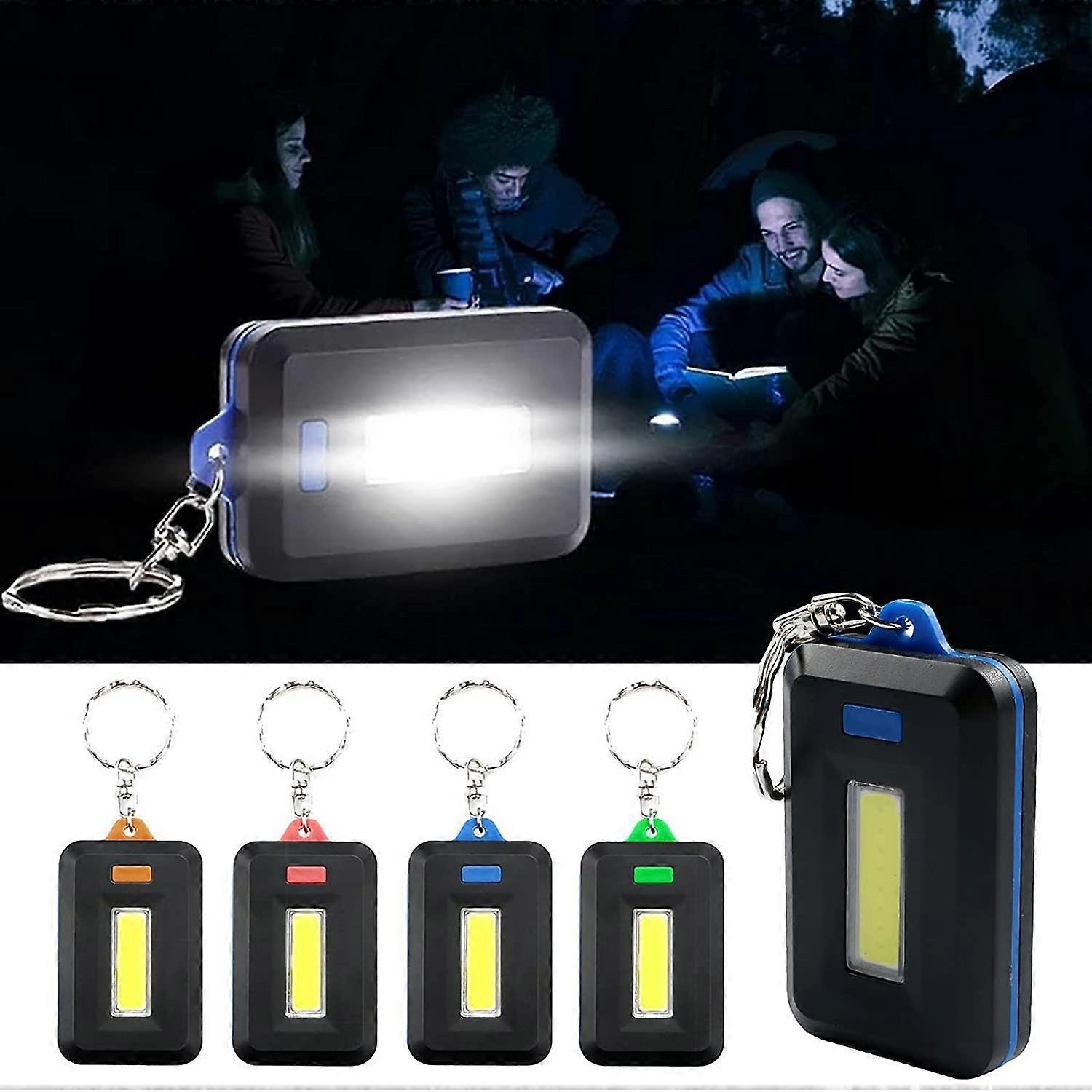 Rechargeable Keychain Flashlight 400 Lumen Mini LED Torch with Zoomable Beam and Memory Mode for Camping