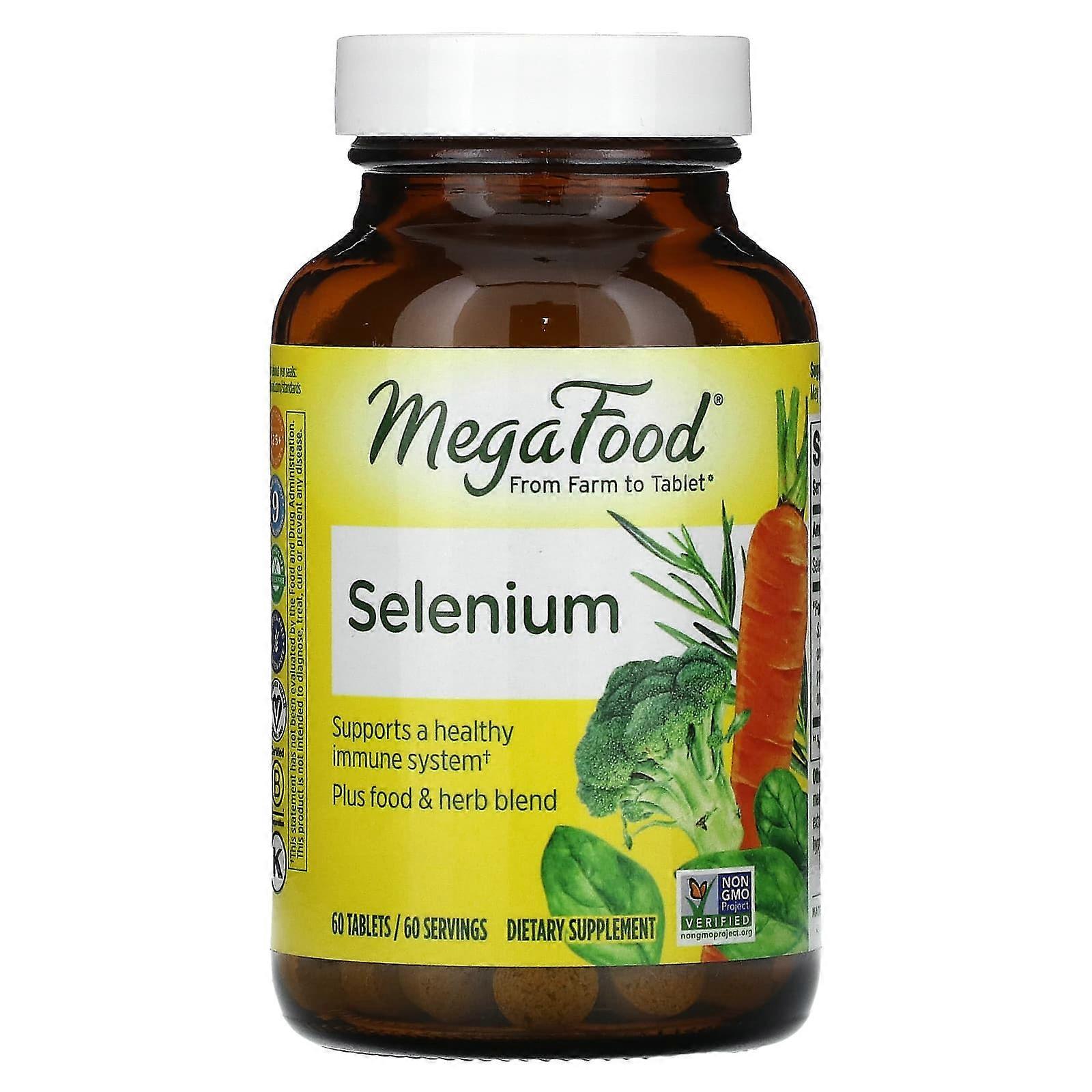 MegaFood, seleeni, 60 tablettia