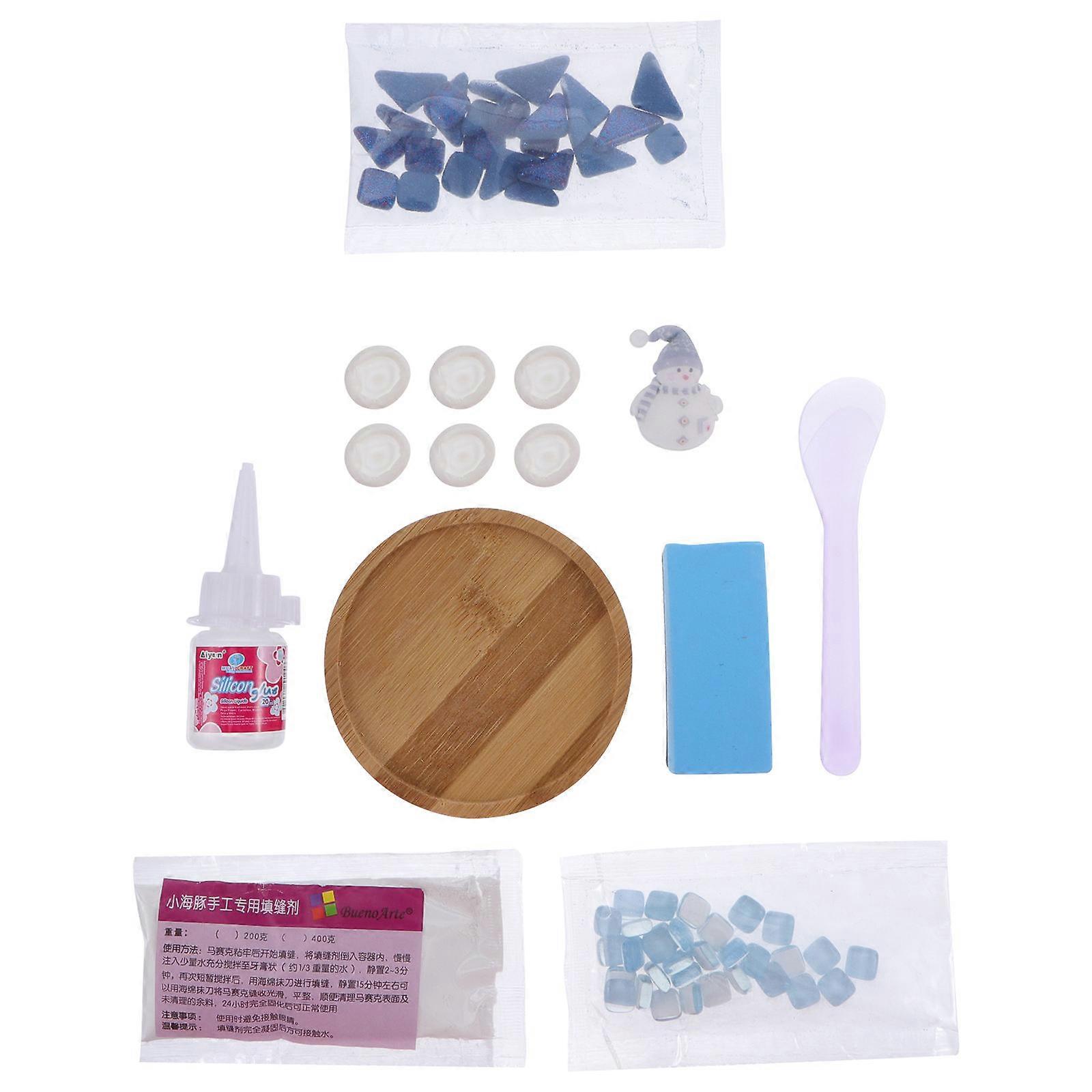 DIY Snowman Kit for Christmas Craft 1Set Round Kit
