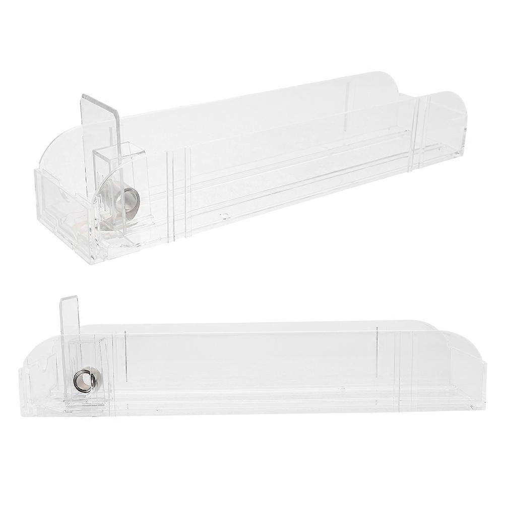 Clear Automatic Rack for Store 2Pcs Plastic Display Holder