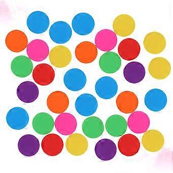 100pcs Colorful Learning Counters Disks 19mm Bingo Chip Counting Discs Markers for Students (Mixed Color)