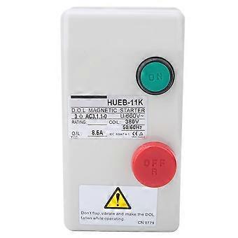 Onomkeerbare handmatige Direct Start Type Control Motor Magnetische Starter 380V 50/60Hz (5.5-8.5A)