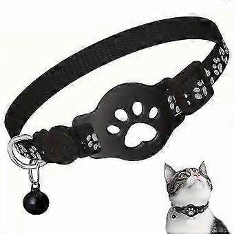 No Monthly Fee Cat GPS Tracker Compatible with Airtag, Waterproof & Reflective Safety Buckle Collar for Cats, New Arrival Location Finder