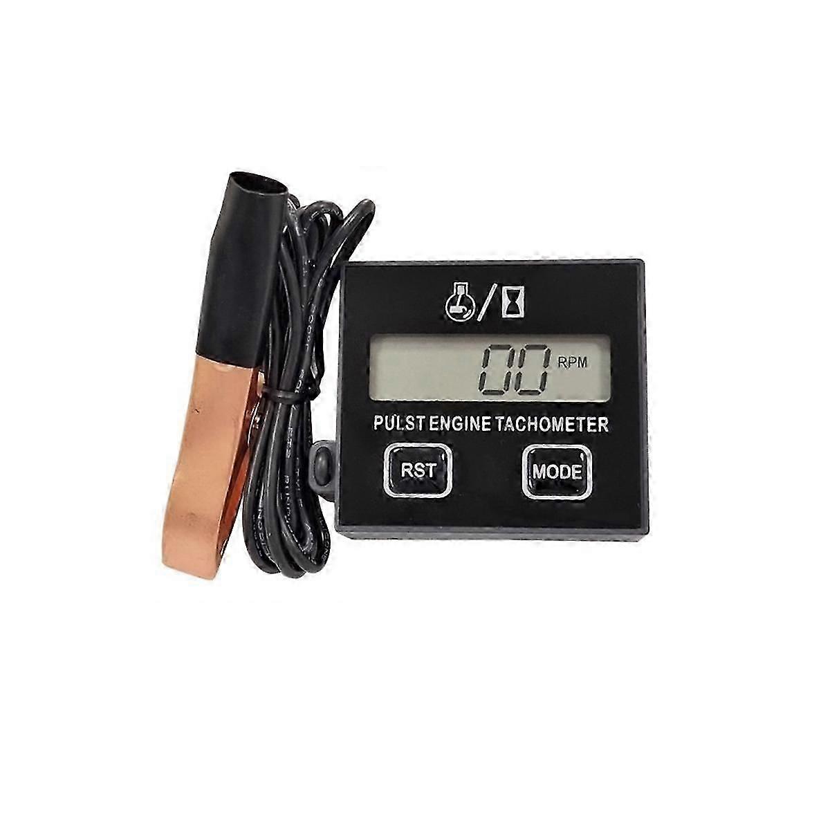 Digital Gasoline Engine Tachometer Resettable Inductive Contact Tachometer for Chain Saw Engine Law