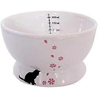 Ceramic Cat Food Bowl Water Bowl, Elevated, Anti Vomiting, Stress Free, Pet Food Bowl, Protects Pet's Spine, Dishwasher & Microwave Safe, Lead & Cadmi