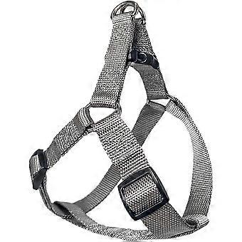 Harnais pour chien, harnais pour chien Premium sans traction pour petits chiens de taille moyenne, harnais de licol de base pour chien, avec tissus de sangle en nylon durables GRIS Med
