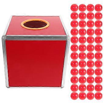 1 Set Transparent Raffle Ticket Box Versatile For Parties Large Capacity With Raffle Balls Lottery Box Raffle Ball Game Boxfavor