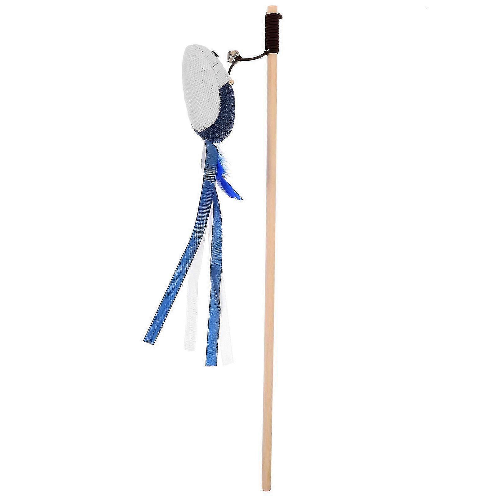 Interactive Cat Teaser Stick for Cat Use with Durable PP Material