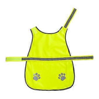 Coat Reflective Dog Safety Vest Breathable Adjustable Puppy Visibility Jacket Protective Yellow Pet Fluorescent Clothes Outdoor