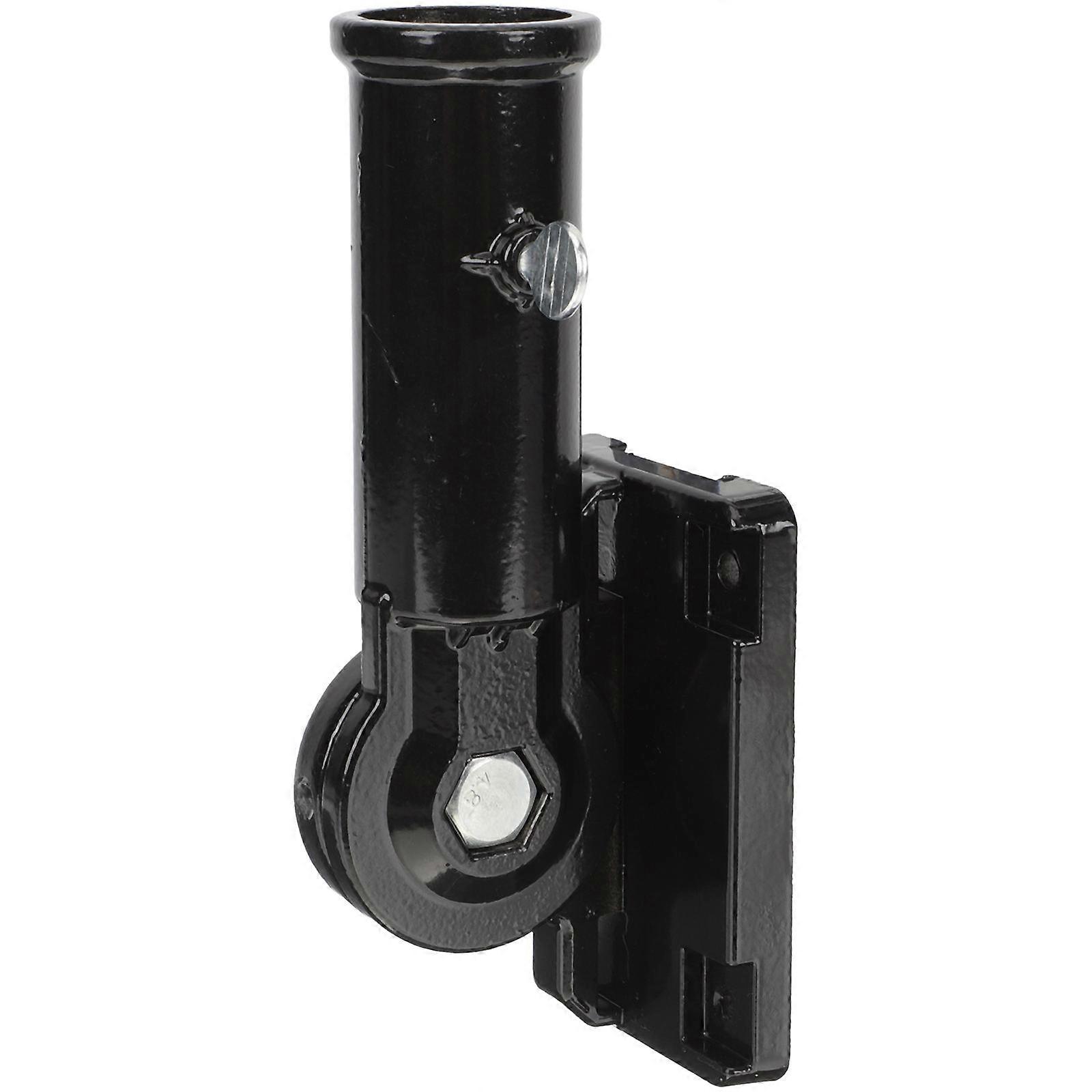 Wall-mounted Flagpole Base Flagpole Display Holder Adjustable Flag Pole Bracket Black