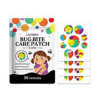 36pcs Kids Anti-Scratch and Mosquito-Repellent Care Patches with Botanical Essential Oils to Relieve Itching