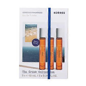Korres Eau de Toilette The Greek Collection Lefko + Kyma + Avgoustos (3 x 10 ml)