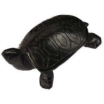 Turtle Statue Obsidian Turtle Sculpture Obsidian Turtle Figurine Animal Shaped Decoration