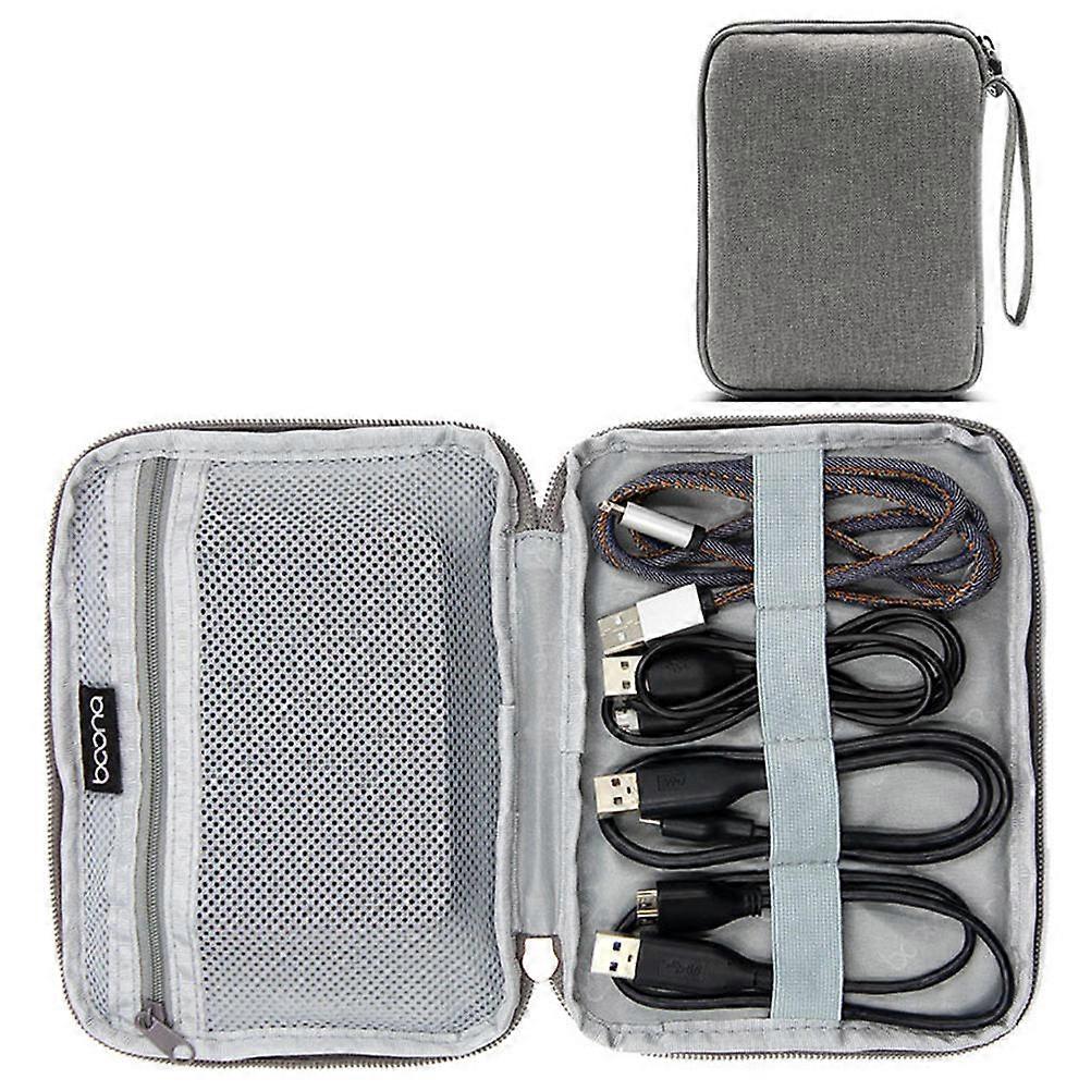 Hard Disk Bag Waterproof Storage Case for USB Cable Organizing