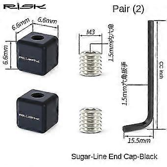 Bicycle candy-shaped cable end caps, made of metal, wear-resistant, stable and durable