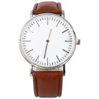 Stone Quartz Wristwatch for Men with PU Strap 1Pcs Classic Quartz Watch