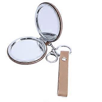 Double-Side Keychain Mirror Portable Mini Makeup Mirror 1Pcs Outdoor